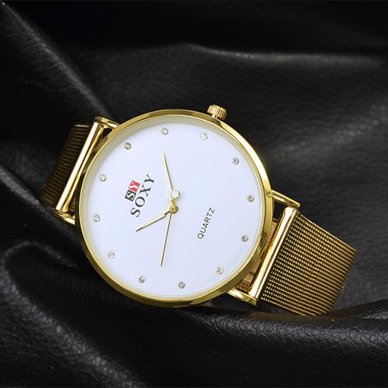 Gold Quartz Watch