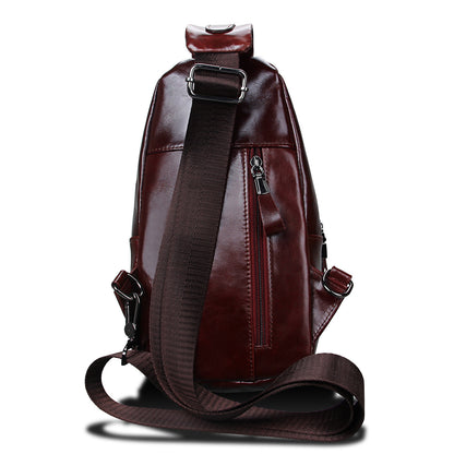 Mens Cowhide Crossbody Bag