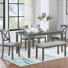 Gray dining table set
