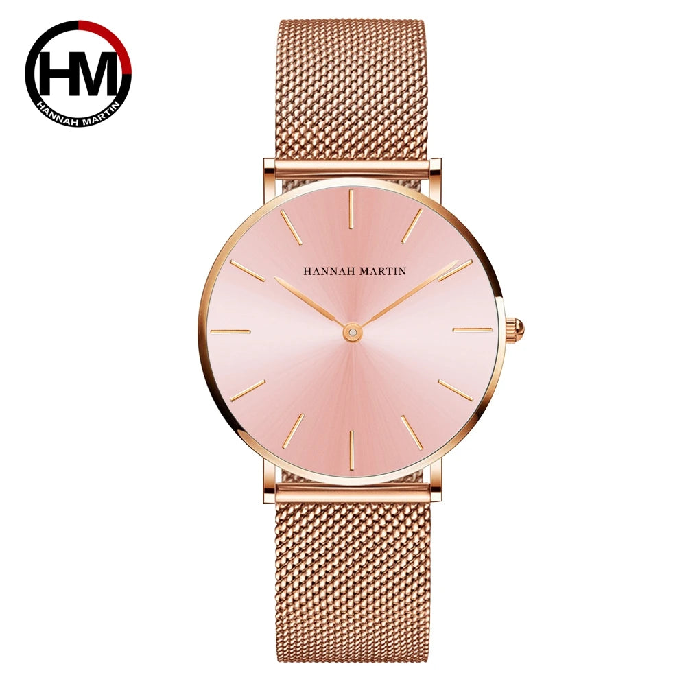 Affluent Steel Mesh Japan Quartz Watch