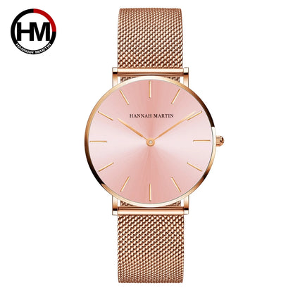 Affluent Steel Mesh Japan Quartz Watch