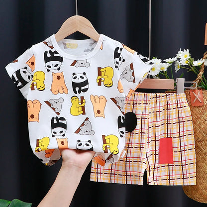 Mayzolla Baby Clothes Set – Casual Summer Vest and Shorts for Ages 1-3