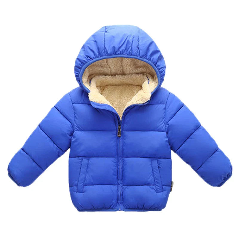 Kids' Warm Winter Coats - Plush Hooded Snowsuit Jackets