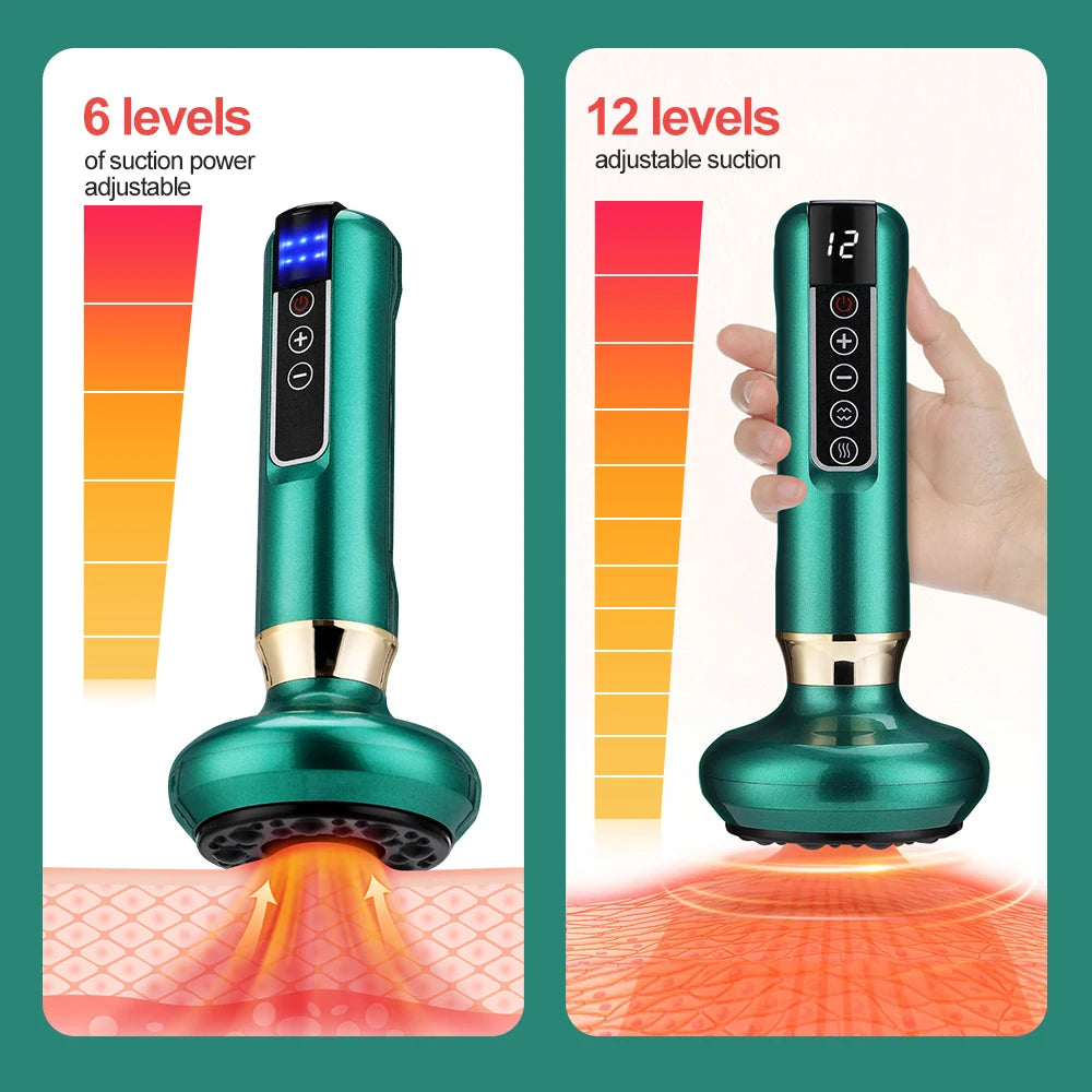 Chinese Electric Suction Cupping Set Beauty Massager Glass Jars Anti Cellulite Cupping Vacuum Slimming Guasha