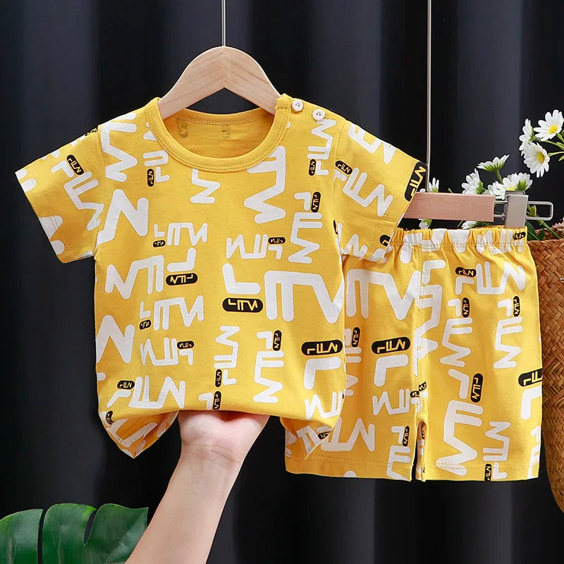 Mayzolla Baby Clothes Set – Casual Summer Vest and Shorts for Ages 1-3