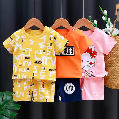 Mayzolla Baby Clothes Set – Casual Summer Vest and Shorts for Ages 1-3