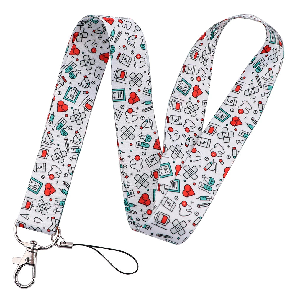 LB2290 Nurse Neck Strap Lanyards for ID Cards and Keys