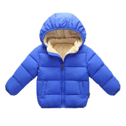 Kids' Warm Winter Coats - Plush Hooded Snowsuit Jackets