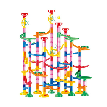 Marble Run Race Track Building Blocks Kids 3D Maze Ball Roll Toy