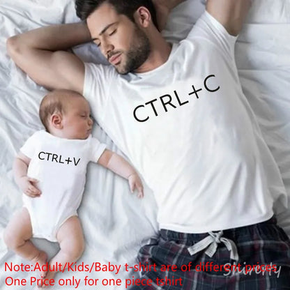 Matching Dad and Baby Daughter Tshirts