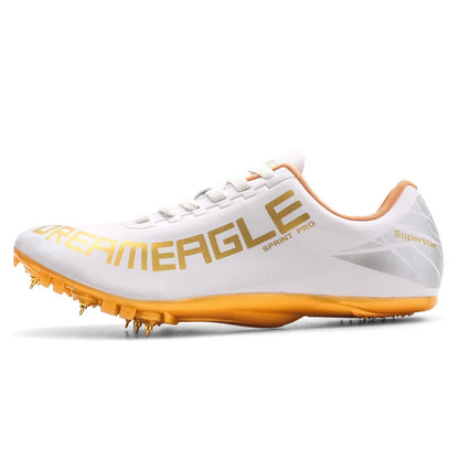 Men Track and Field Speed Shoes Spikes Running Sprint Sneakers Light Weight Soft Professional Athletic Long Jump Sport Shoes