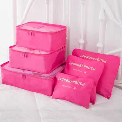 8-piece Set Luggage Divider Bag Travel Storage Clothes Underwear Shoes Organizer Packing Cube Bag