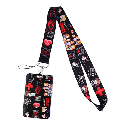 LB2290 Nurse Neck Strap Lanyards for ID Cards and Keys