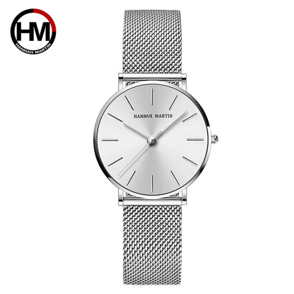 Affluent Steel Mesh Japan Quartz Watch