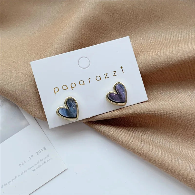 Elegant Heart Pearl Drop Earrings for Women