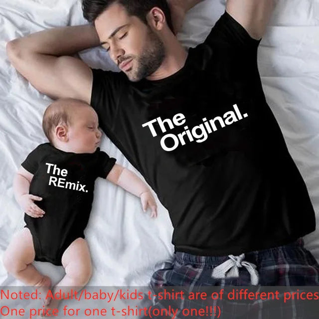 Matching Dad and Baby Daughter Tshirts