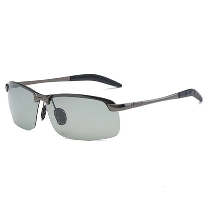 Photochromic Sunglasses Men Polarized in black frame for driving

