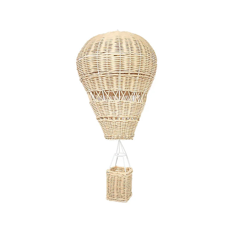 INS handmade rattan hot air balloon decoration kids room decoration