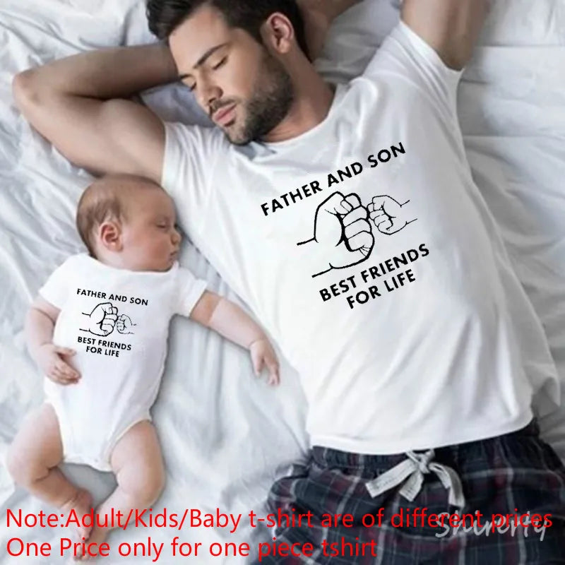 Matching Dad and Baby Daughter Tshirts