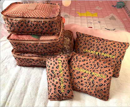 8-piece Set Luggage Divider Bag Travel Storage Clothes Underwear Shoes Organizer Packing Cube Bag