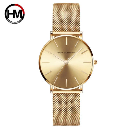 Affluent Steel Mesh Japan Quartz Watch