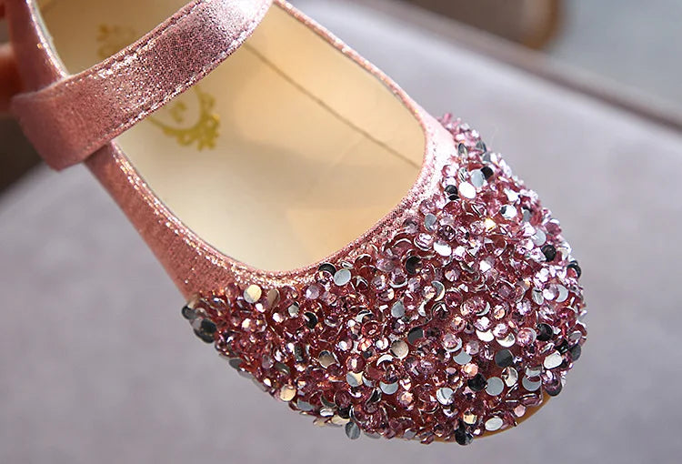 Destiny Baby Girls Glitter Dance Shoes Casual Sandals