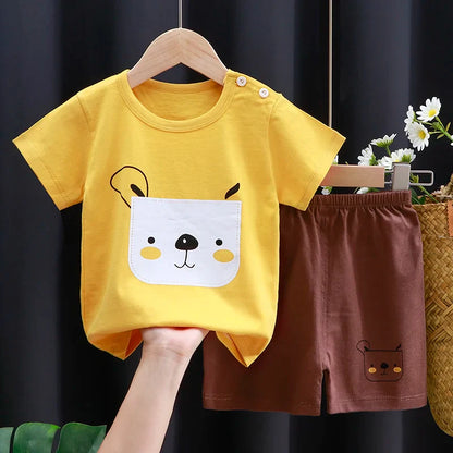 Mayzolla Baby Clothes Set – Casual Summer Vest and Shorts for Ages 1-3