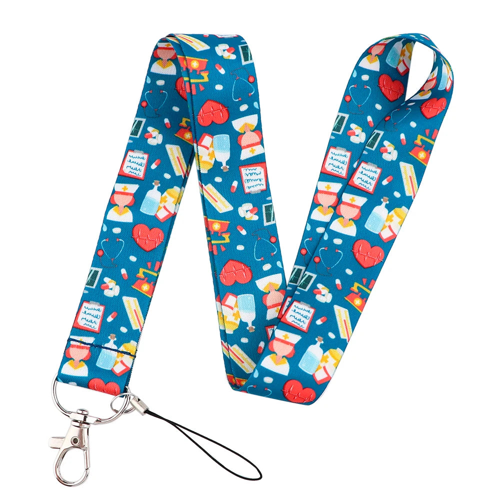 LB2290 Nurse Neck Strap Lanyards for ID Cards and Keys