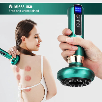 Chinese Electric Suction Cupping Set Beauty Massager Glass Jars Anti Cellulite Cupping Vacuum Slimming Guasha