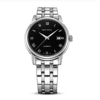 2023 Seagull Men's Mechanical Wristwatches Business Calendar Watch 50m Waterproof Leather Buckle Mens Watches  819.613