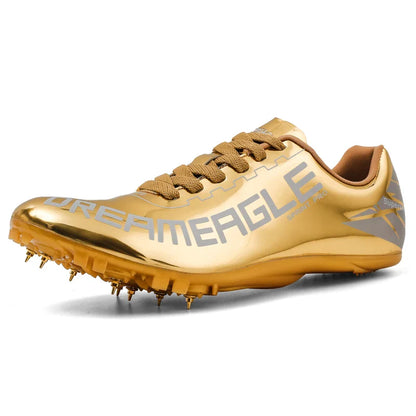 Men Track and Field Speed Shoes Spikes Running Sprint Sneakers Light Weight Soft Professional Athletic Long Jump Sport Shoes