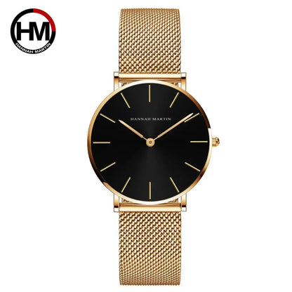 Affluent Steel Mesh Japan Quartz Watch
