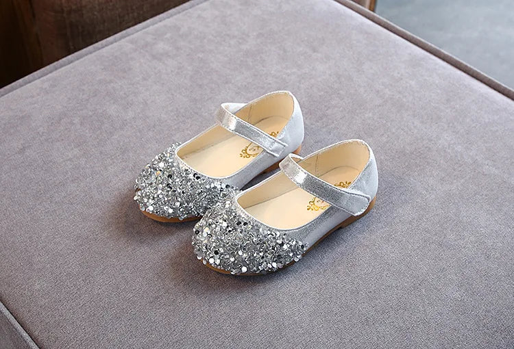 Destiny Baby Girls Glitter Dance Shoes Casual Sandals