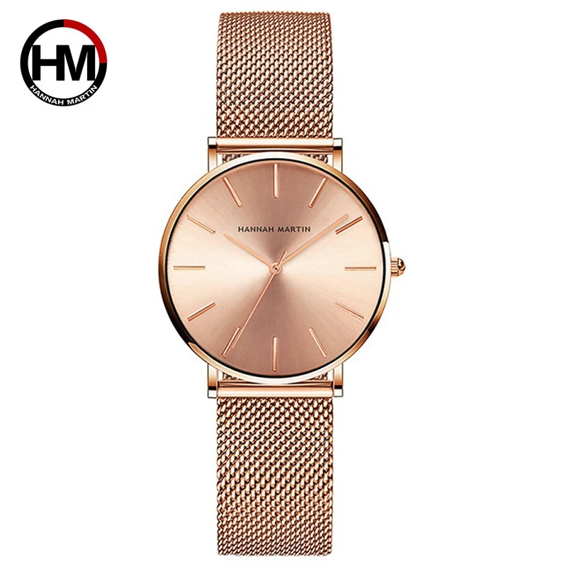 Affluent Steel Mesh Japan Quartz Watch
