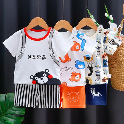 Mayzolla Baby Clothes Set – Casual Summer Vest and Shorts for Ages 1-3