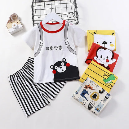 Mayzolla Baby Clothes Set – Casual Summer Vest and Shorts for Ages 1-3