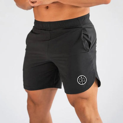 Muscleguys Men's Slim Fit Joggers Short Trousers Bodybuilding Fitness Mens Shorts Workout Sweatpants Quick Dry Gyms Shorts
