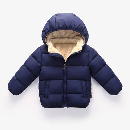Kids' Warm Winter Coats - Plush Hooded Snowsuit Jackets