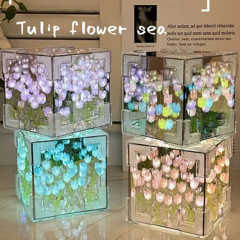 Tulip Flower Sea Cube