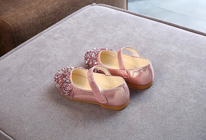 Destiny Baby Girls Glitter Dance Shoes Casual Sandals