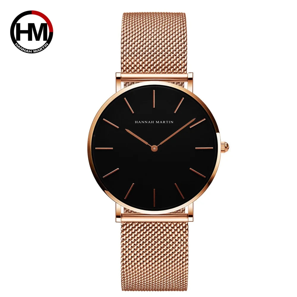 Affluent Steel Mesh Japan Quartz Watch