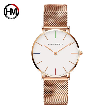 Affluent Steel Mesh Japan Quartz Watch