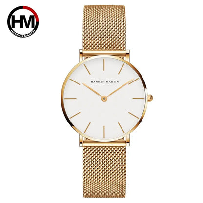 Affluent Steel Mesh Japan Quartz Watch