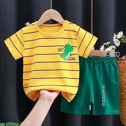 Mayzolla Baby Clothes Set – Casual Summer Vest and Shorts for Ages 1-3