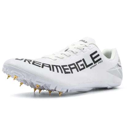 Men Track and Field Speed Shoes Spikes Running Sprint Sneakers Light Weight Soft Professional Athletic Long Jump Sport Shoes
