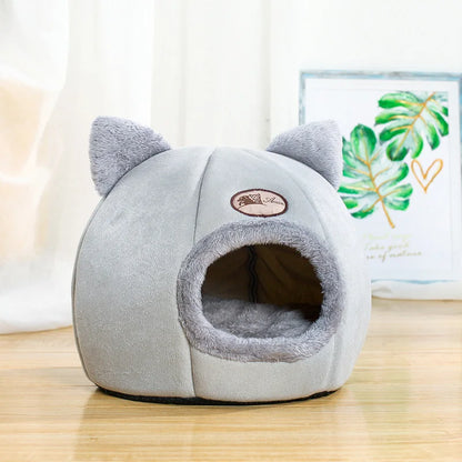 Cat Beds for Indoor Cats, Cat Cave, Cat Cave for Indoor Cats, Cozy Hooded Cat Bed with Soft Cushion