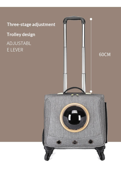 Pet Travel Carrier Trolley