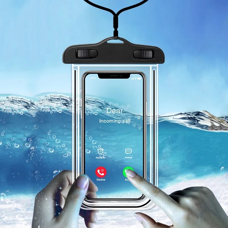 Swimming Bags Waterproof Phone Case Water proof Bag Mobile Phone Pouch PV Cover for iPhone 12 Pro Xs Max XR X 8 7 Galaxy S10