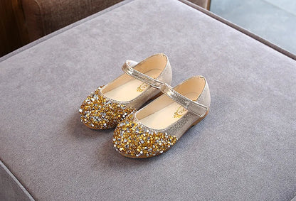 Destiny Baby Girls Glitter Dance Shoes Casual Sandals