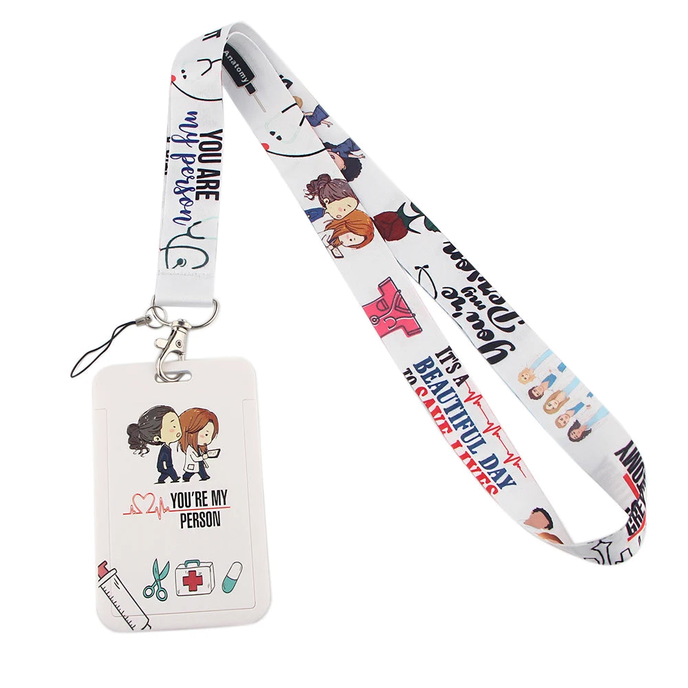 LB2290 Nurse Neck Strap Lanyards for ID Cards and Keys
